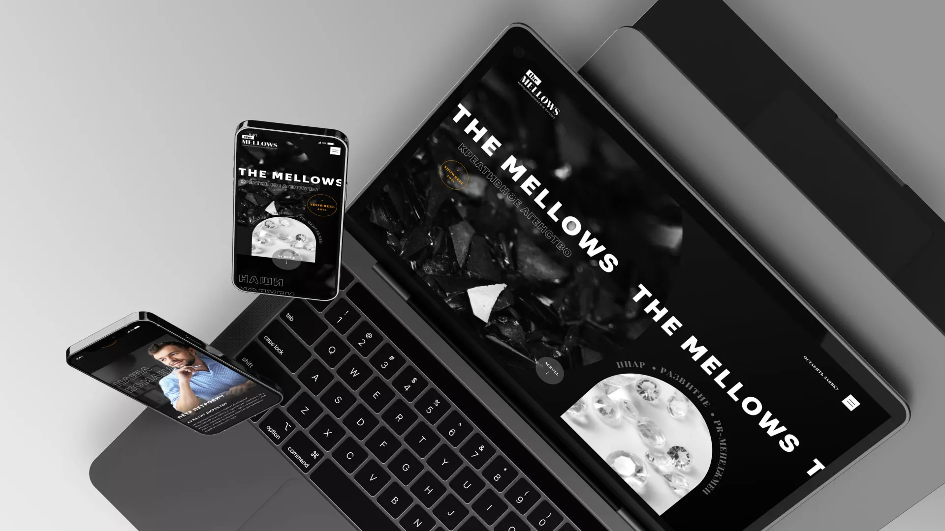Разработка сайта креативного агентства «The Mellows» в Боброве