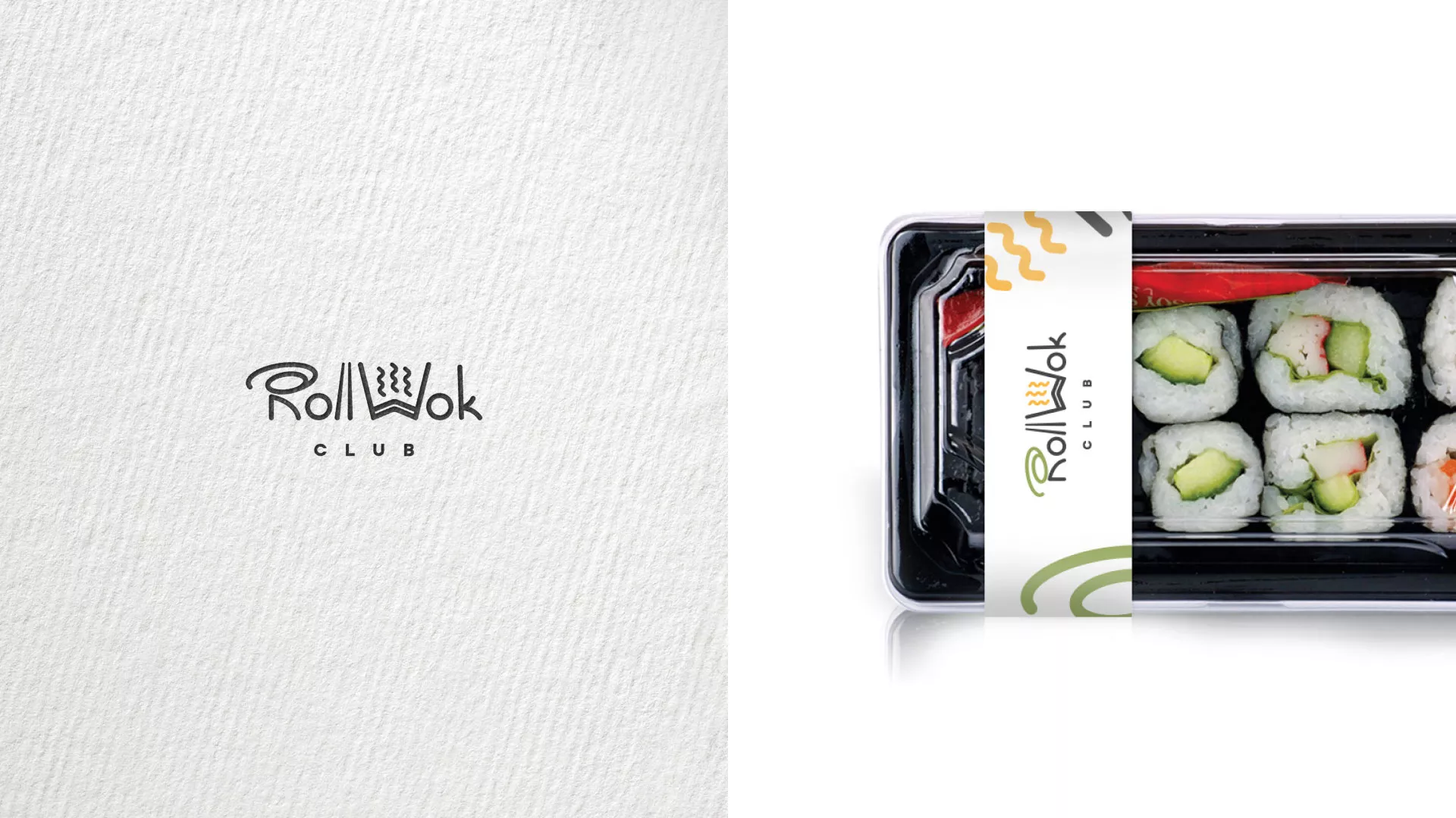 Создание дизайна упаковки суши-бара «Roll Wok Club» в Боброве